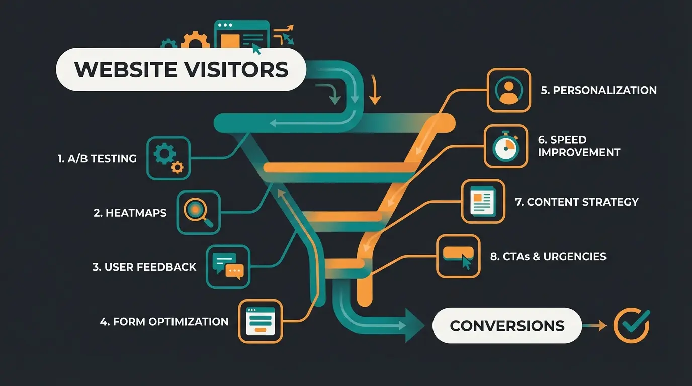Conversion-Funnel mit acht Optimierungshebeln für Shopware-Shops