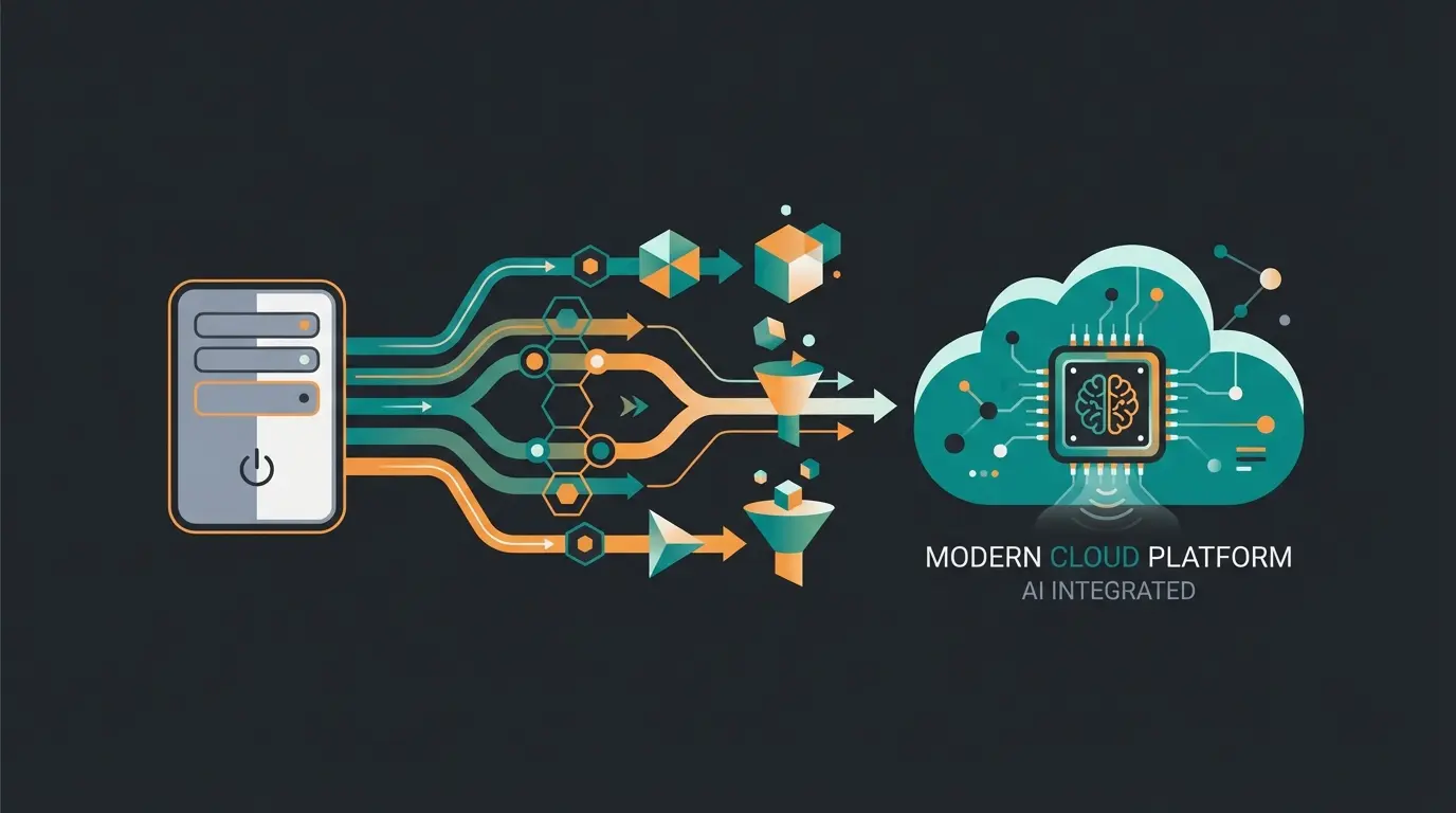 Migration workflow from legacy e-commerce platform to Shopify Plus with AI integration