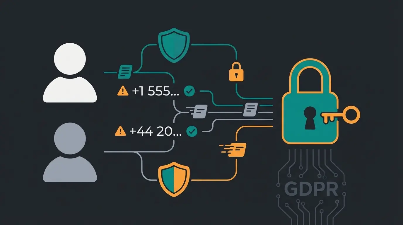 DSGVO-Risiken bei WhatsApp Gruppenlinks für Unternehmen visualisiert