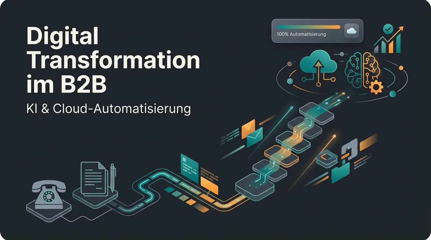 Visualisierung der digitalen Transformation im Mittelstand mit KI-Integration