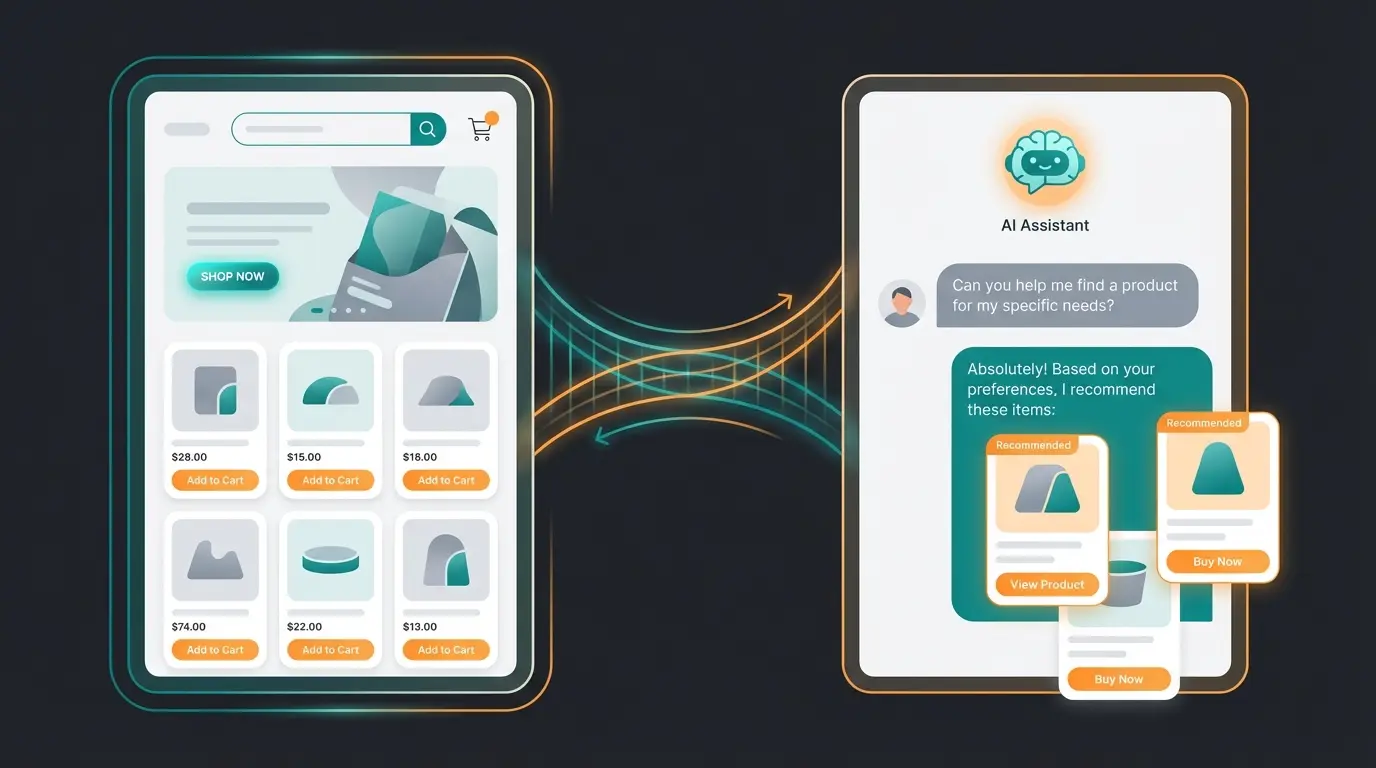 Kombination aus Shopify Agentur-Arbeit und KI-gestützter Kundenberatung im Online-Shop