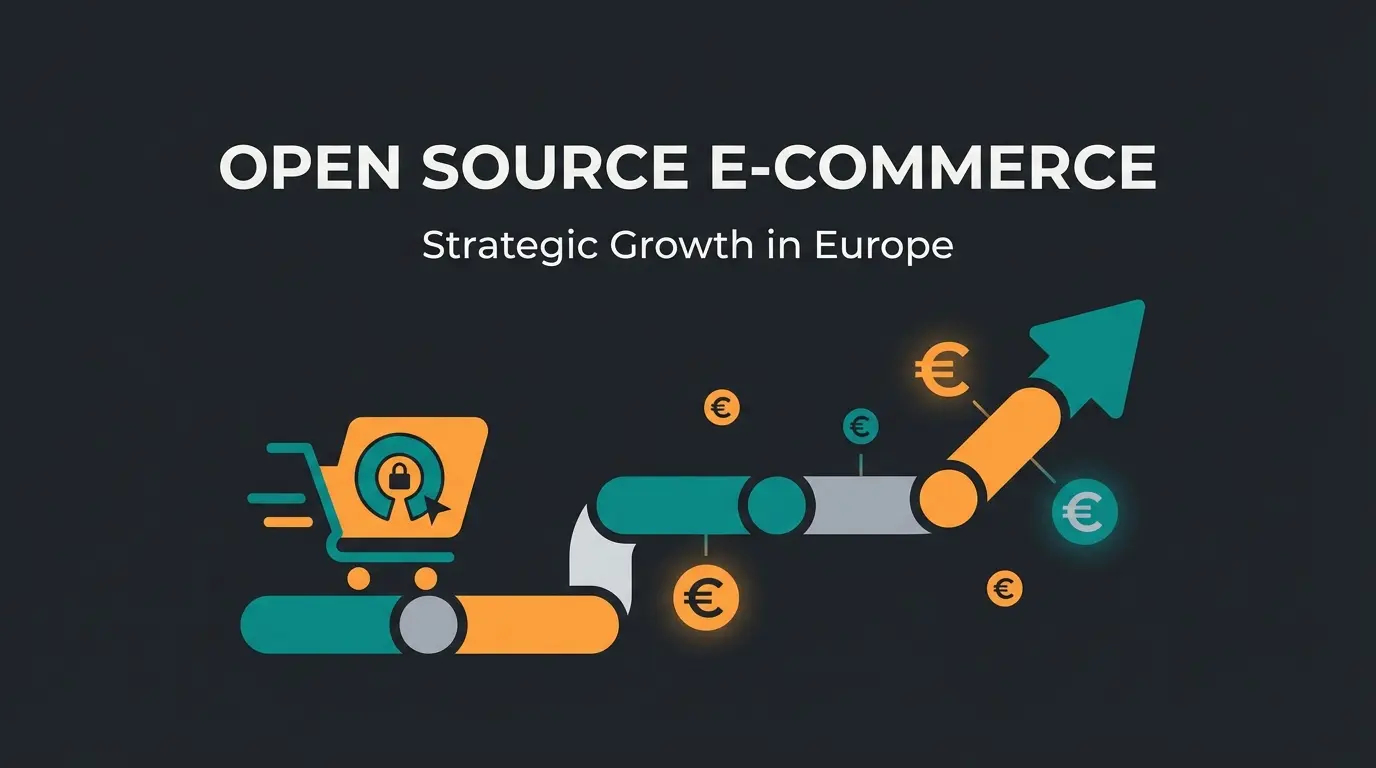 Shopware Community Edition strategy illustration with cost comparison elements