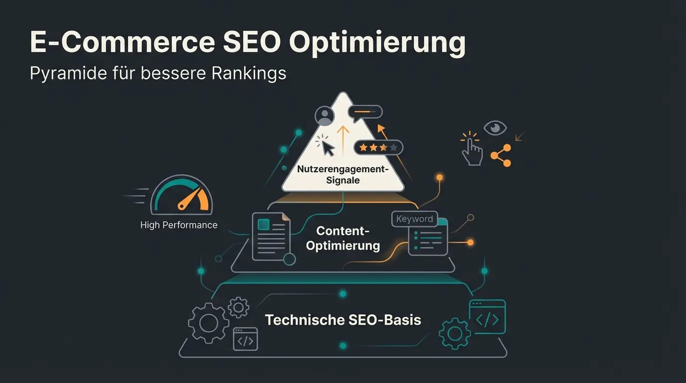 Magento SEO Optimierung mit User Signals und KI-Beratung visualisiert