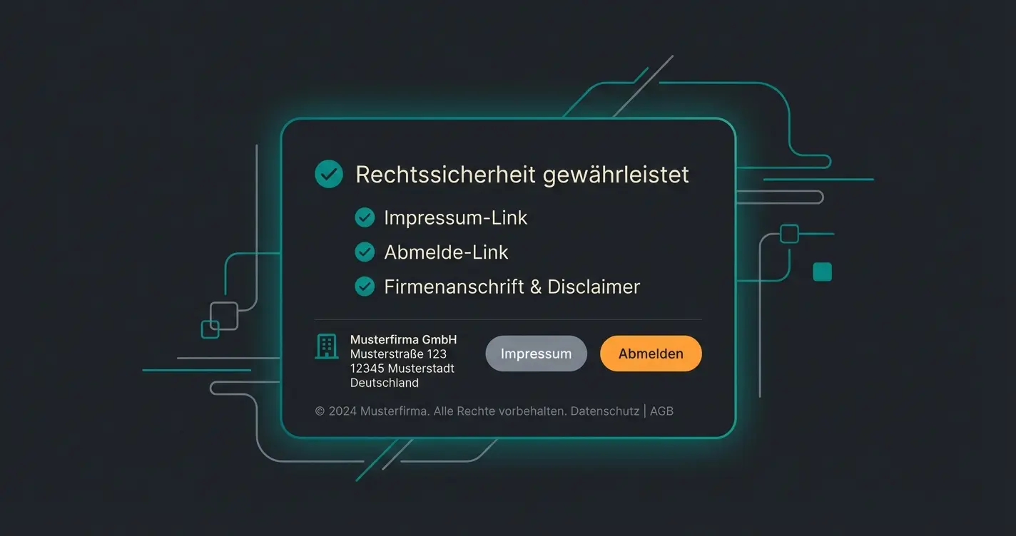 DSGVO-konformer E-Mail-Footer Template für Shopify