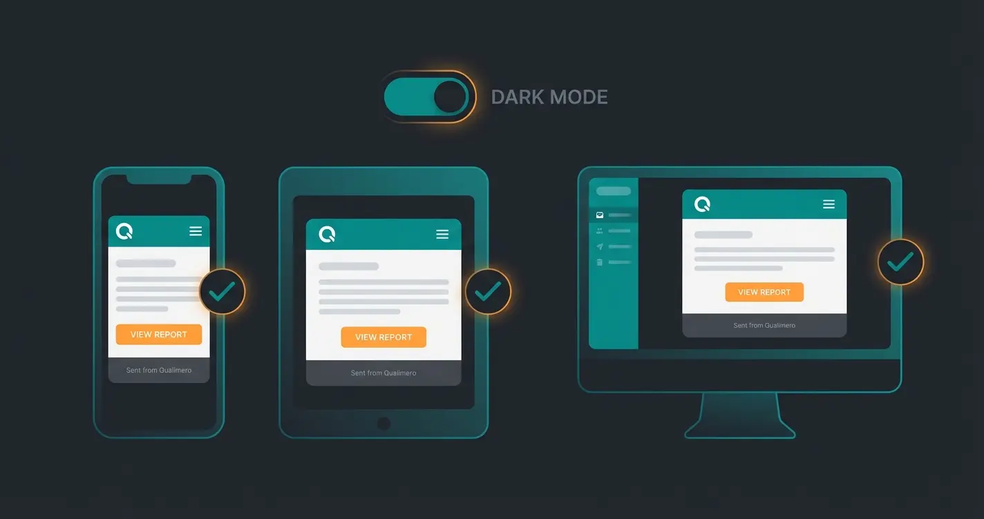 E-Mail-Testing auf verschiedenen Geräten und im Dark Mode