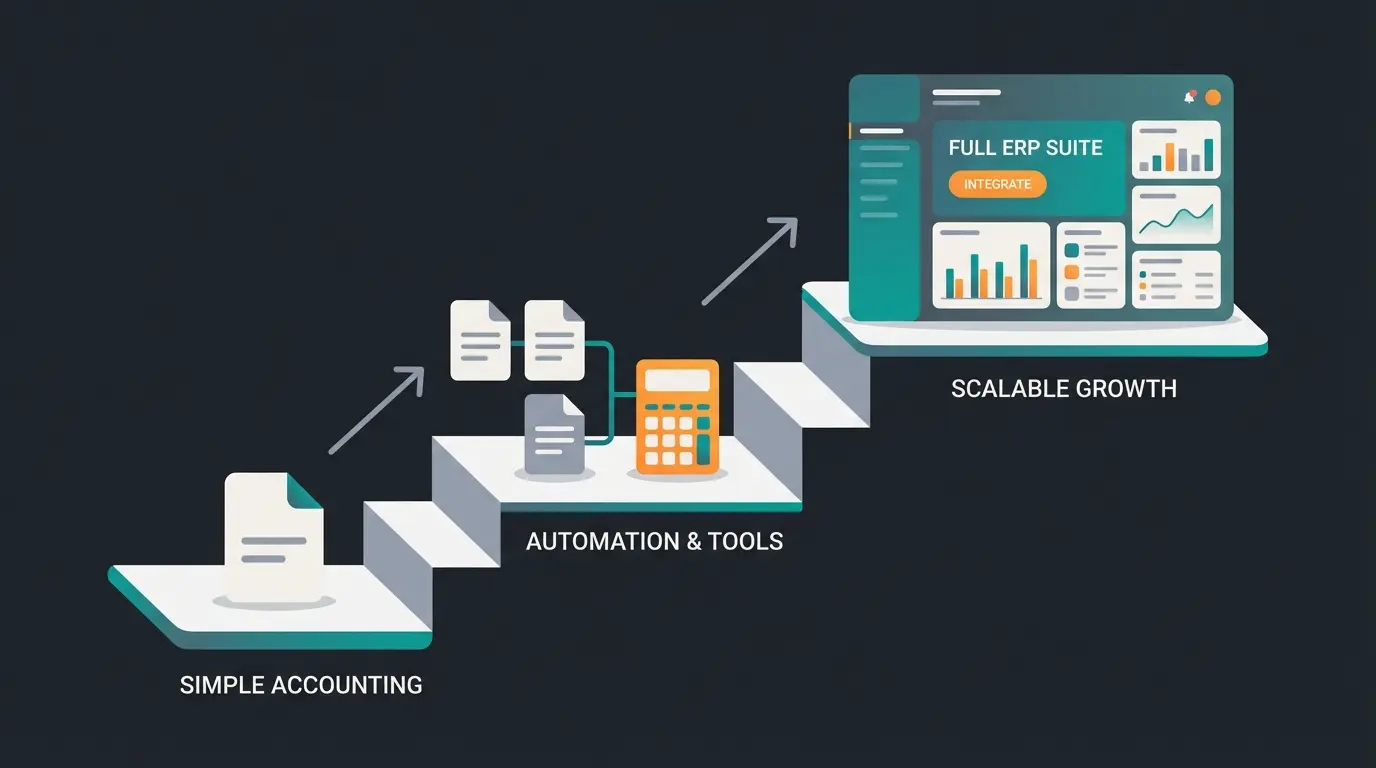 Skalierung der Shopify Buchhaltung vom einfachen Tool zum ERP-System