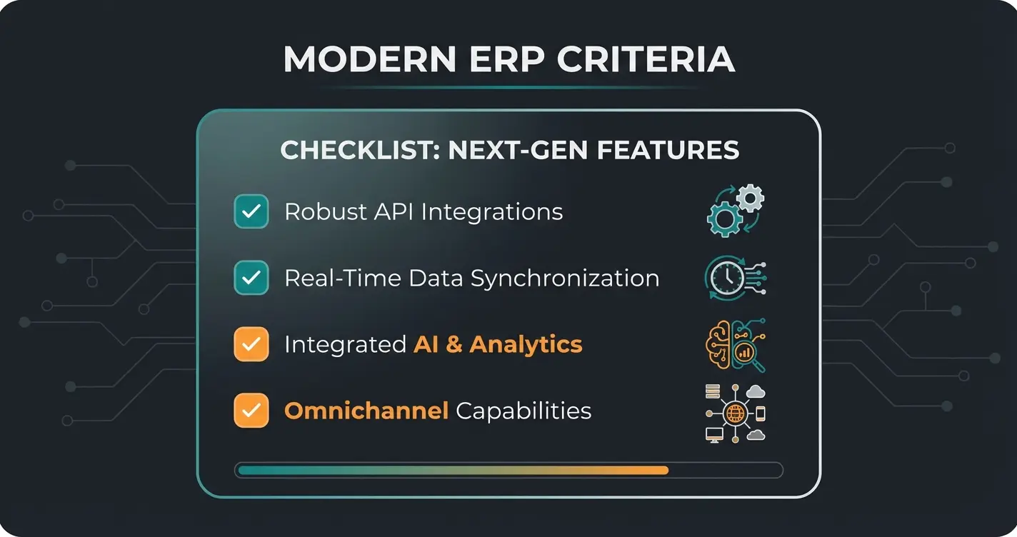 Moderne Warenwirtschaft Checkliste mit API-First Ansatz und KI-Readiness