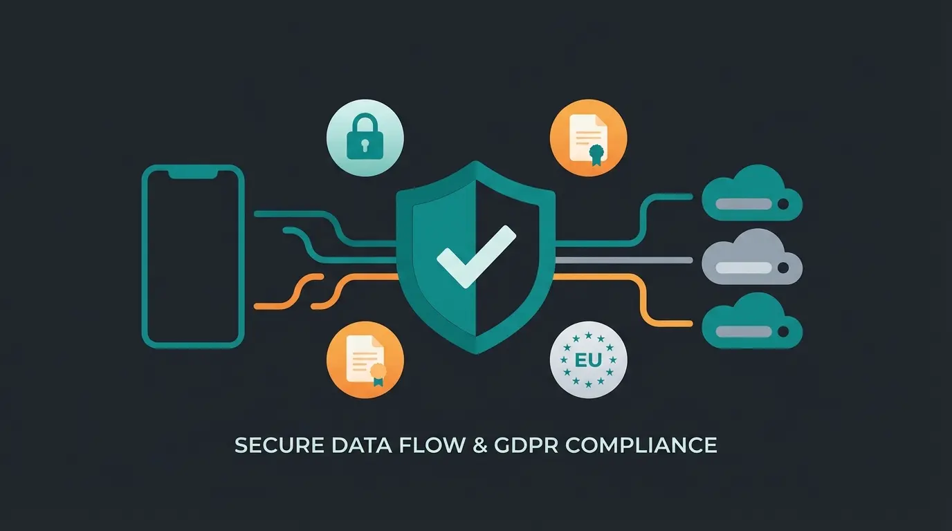 GDPR compliance for WhatsApp Business showing data protection, consent management, and EU regulatory requirements