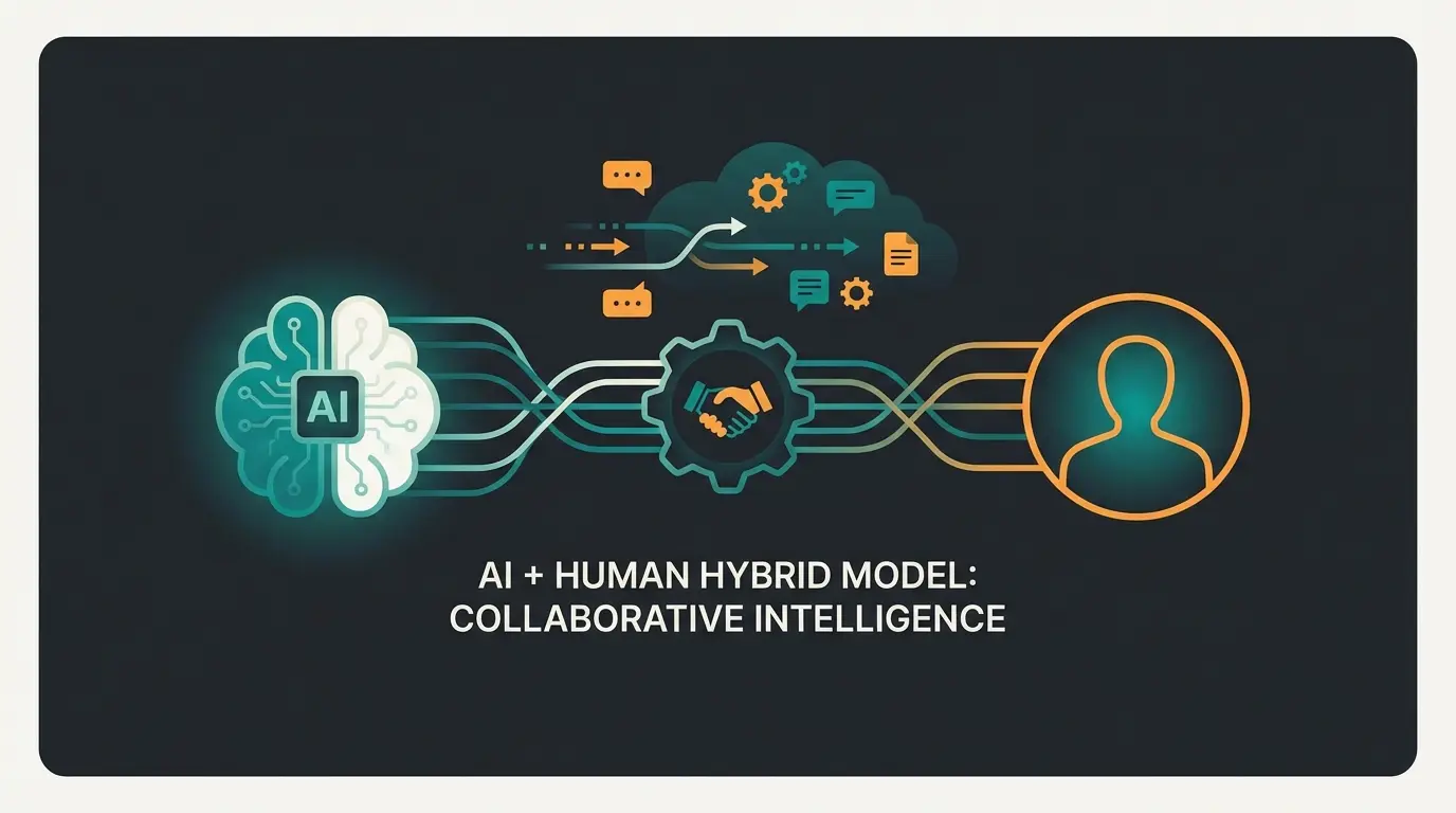 Hybrides Kundenservice-Modell mit KI und menschlichen Experten