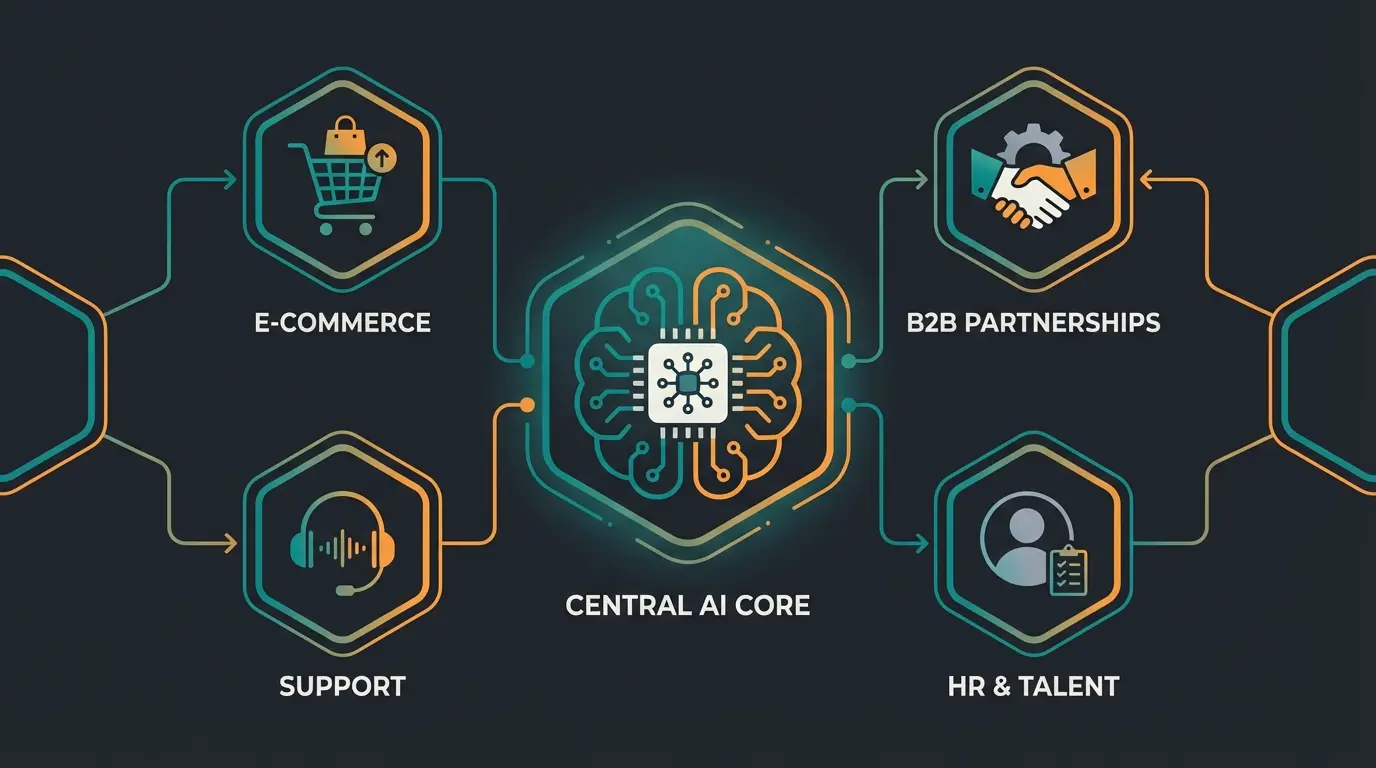 Verschiedene Einsatzbereiche von KI-Mitarbeitern in Unternehmen