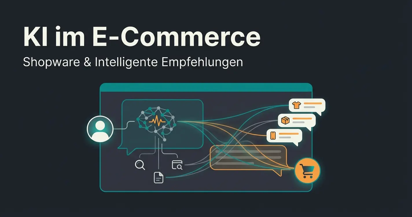 Shopify Live Chat Dashboard mit KI-Produktberatung und Chat-Widget auf dunklem Hintergrund