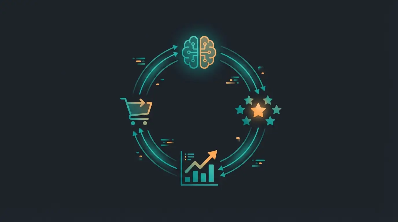 Future vision showing AI chatbot as digital product consultant driving business growth and customer satisfaction