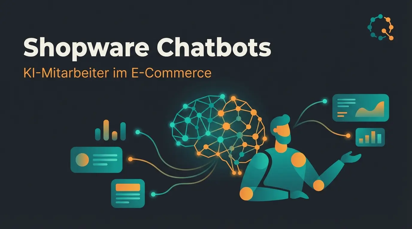 Abstract illustration of an AI digital employee connecting data points to form a consultation strategy