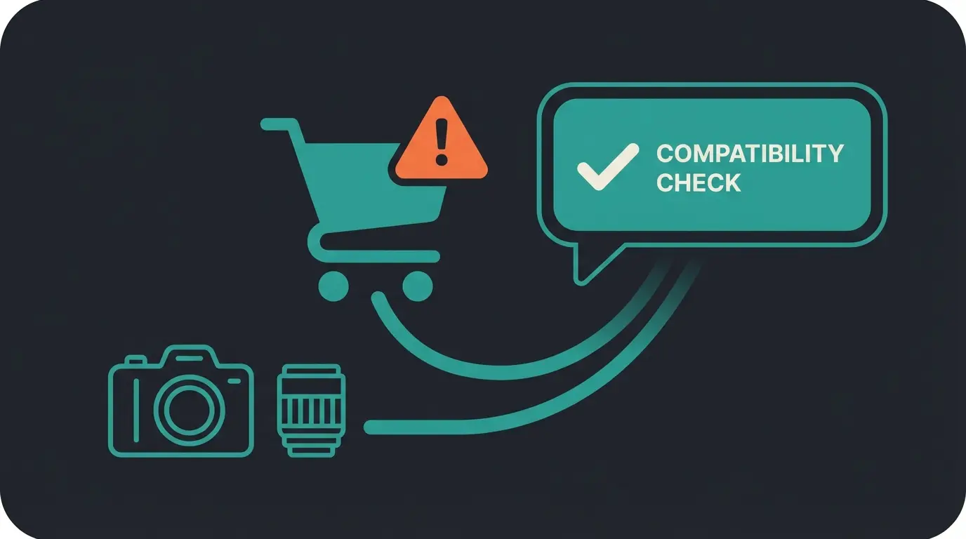 AI cart agent providing intelligent product compatibility checking and accessory recommendations