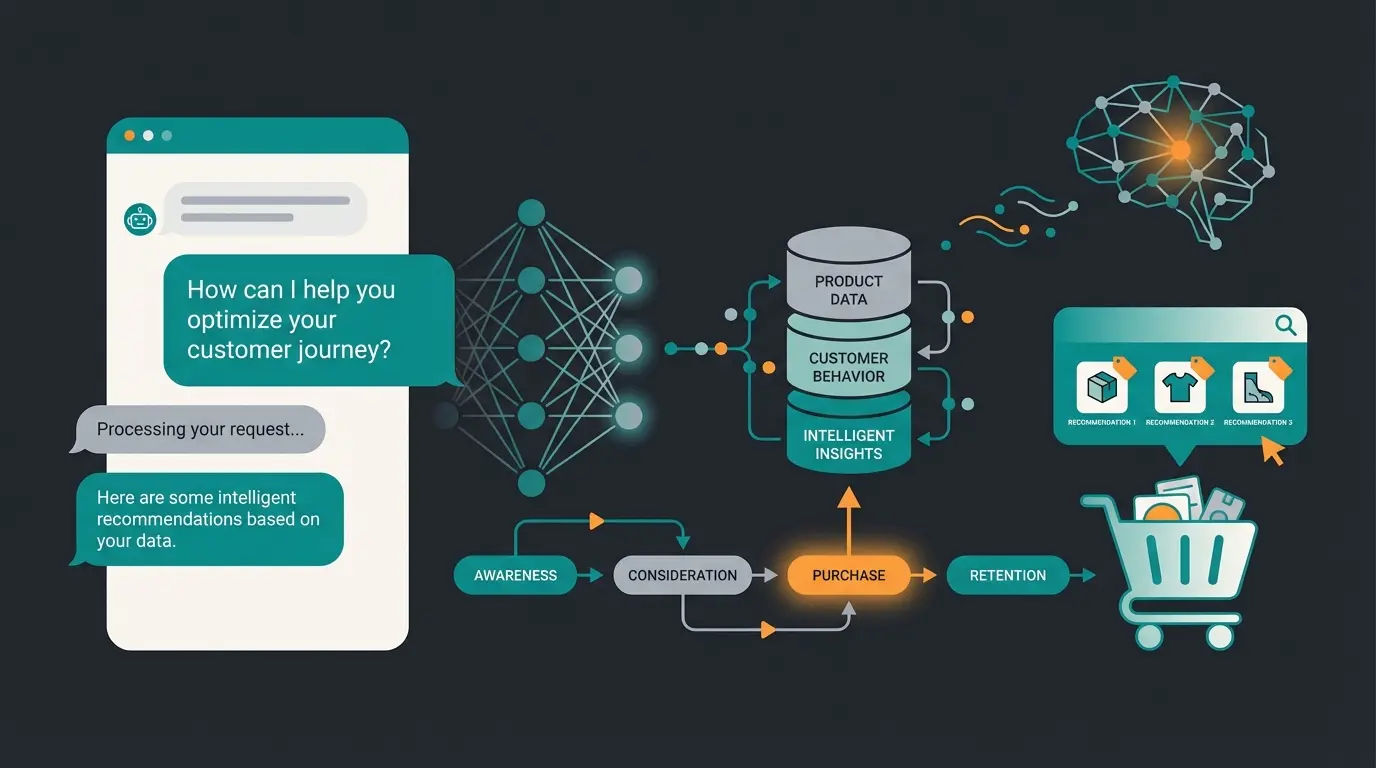AI sales assistant integration in Shopware showing automated customer consultation flow