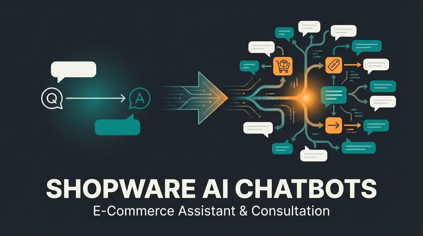 AI chatbot transforming from support tool to sales consultant illustration