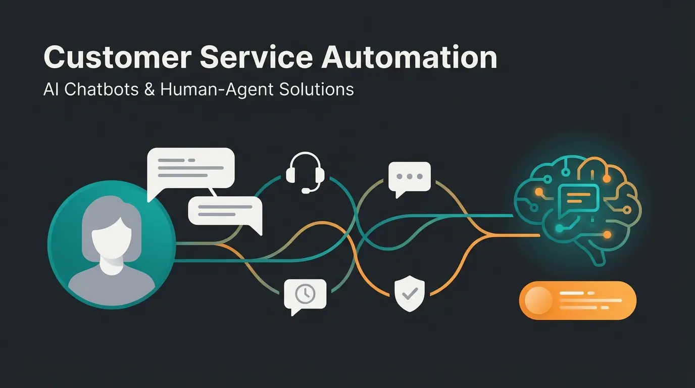 Live chat vs chatbot comparison illustration showing human and AI communication channels