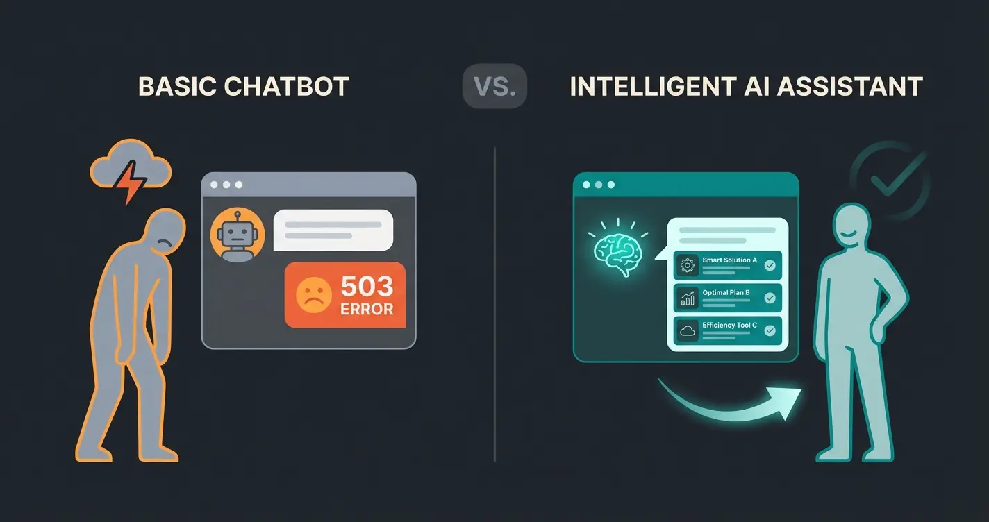 KI-gestützte Produktberatung: Vergleich zwischen regelbasiertem Chatbot und intelligenter KI-Beratung