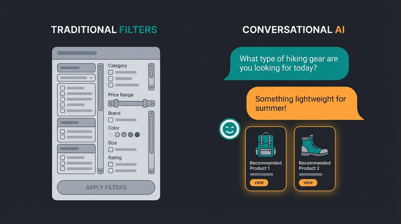 KI-gestützte Produktberatung im Shopware Shop im Vergleich zu traditionellen Filtern