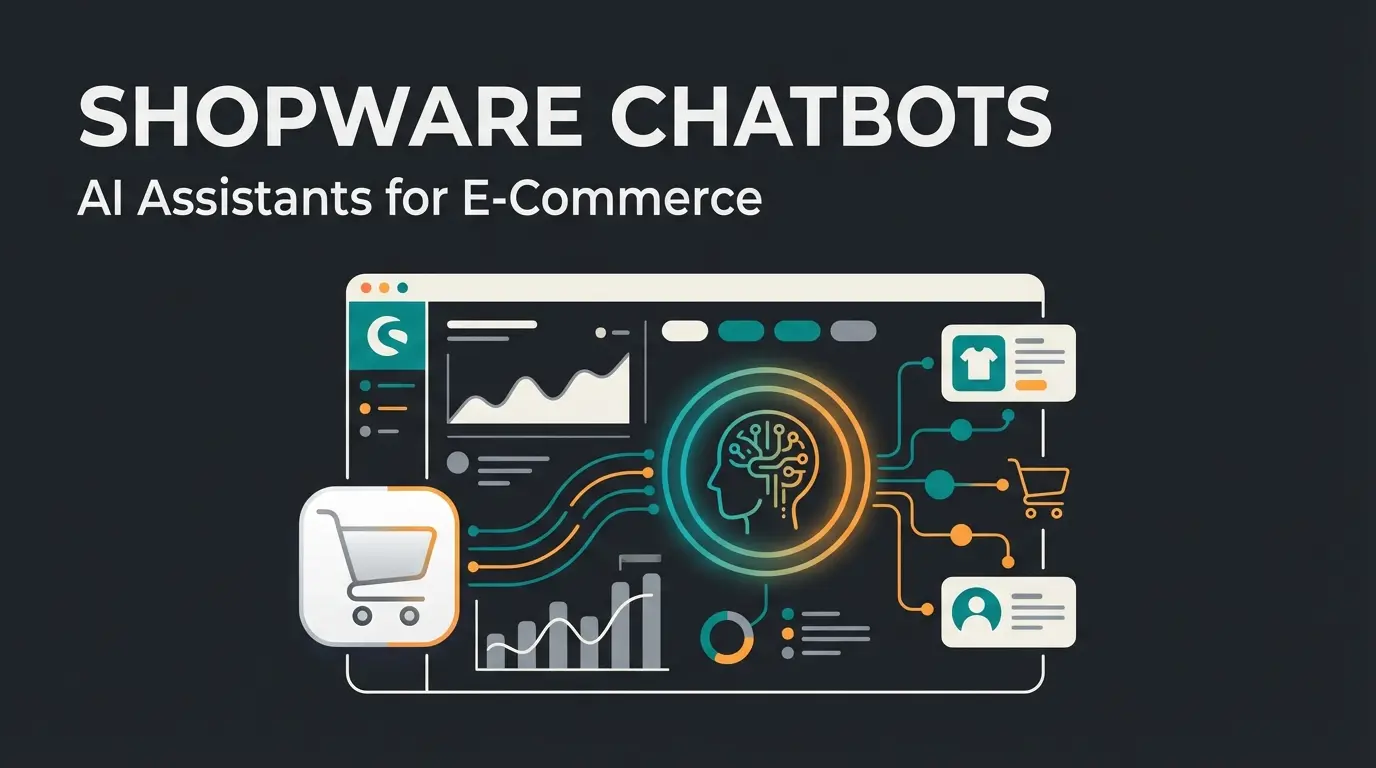 Shopware online shop dashboard with AI consultation features and e-commerce analytics