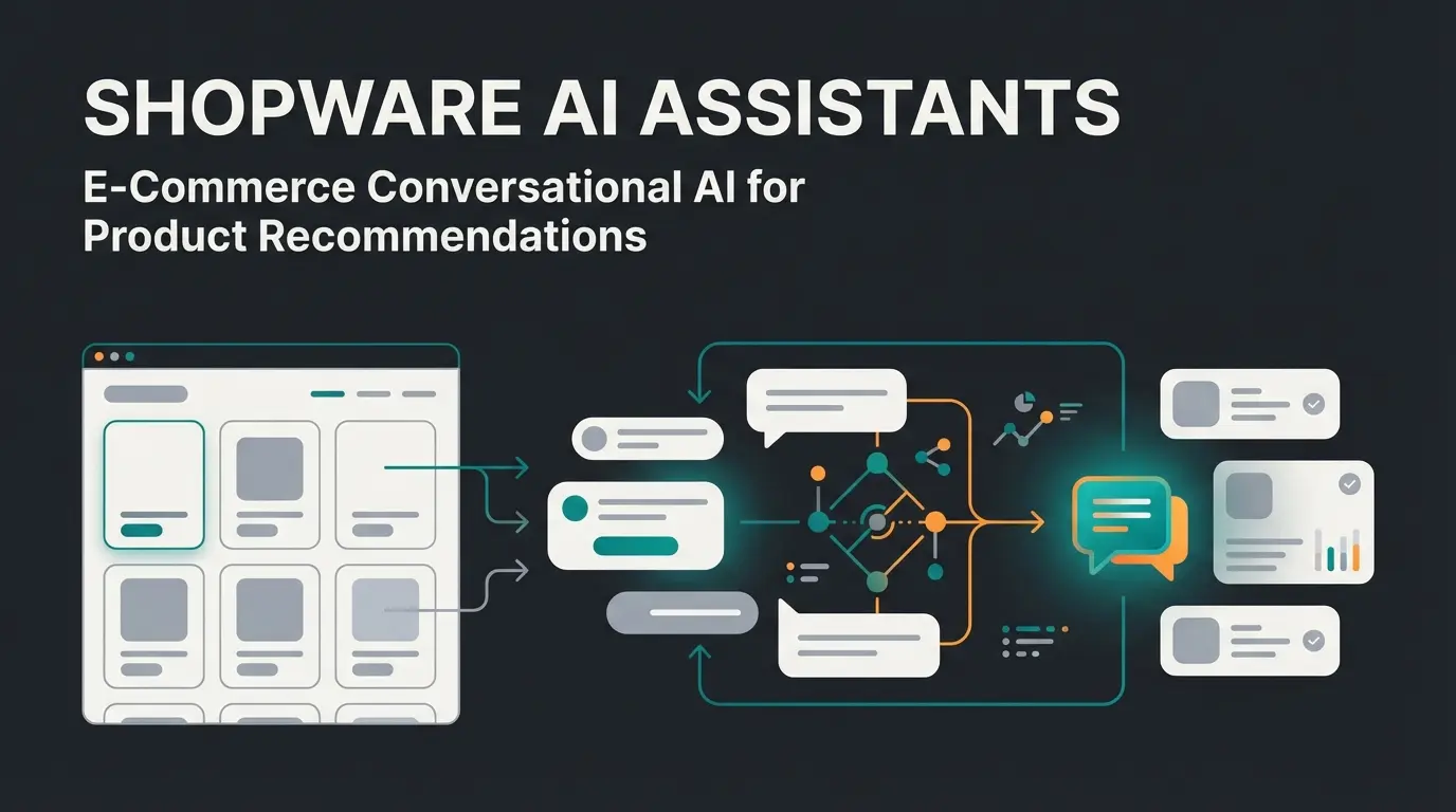 Modern Magento webdesign interface showing AI consultation elements and conversion optimization
