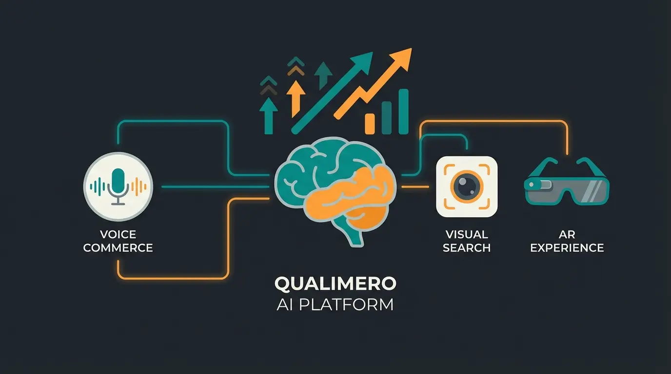 Future vision of AI-powered e-commerce with multimodal search and personalized shopping experiences