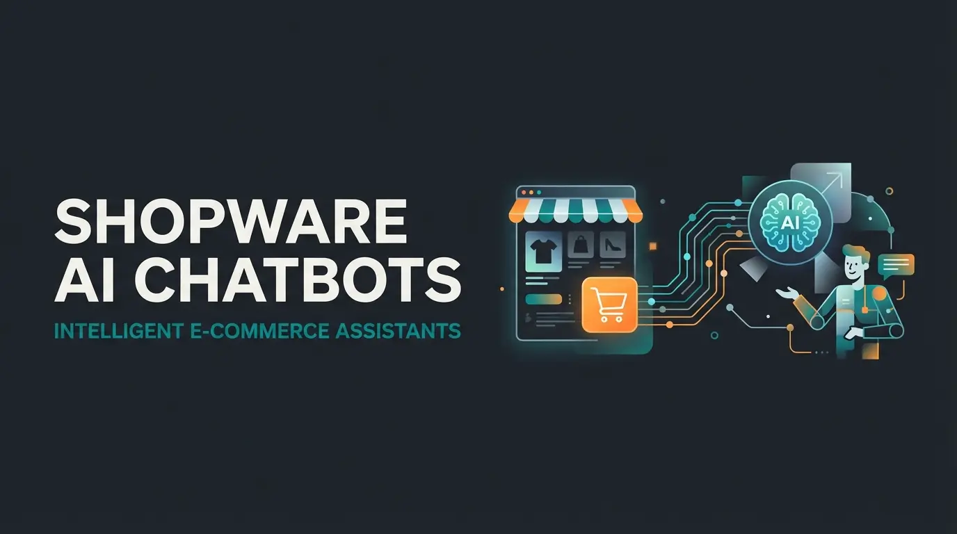 Shopware full service agency concept showing AI-powered product consultation integration with e-commerce platform