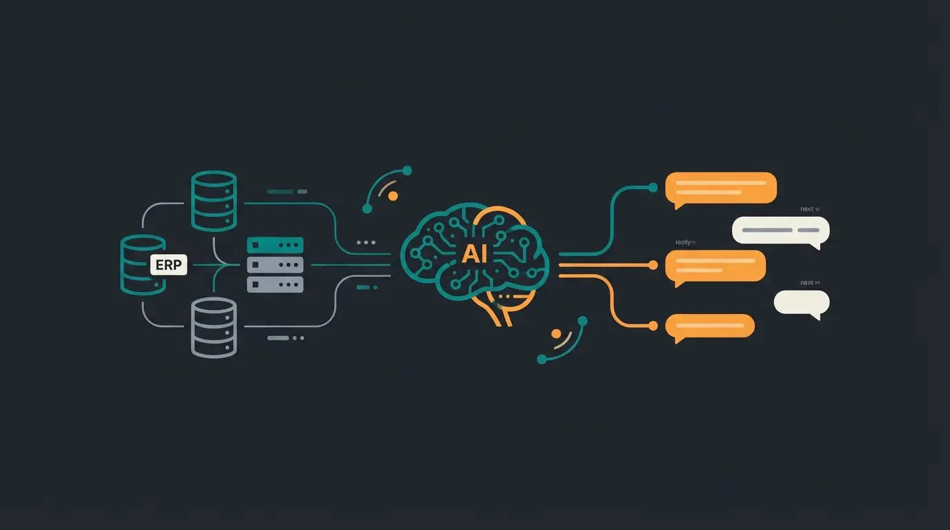 AI product consultation system connecting weclapp data to customer conversations