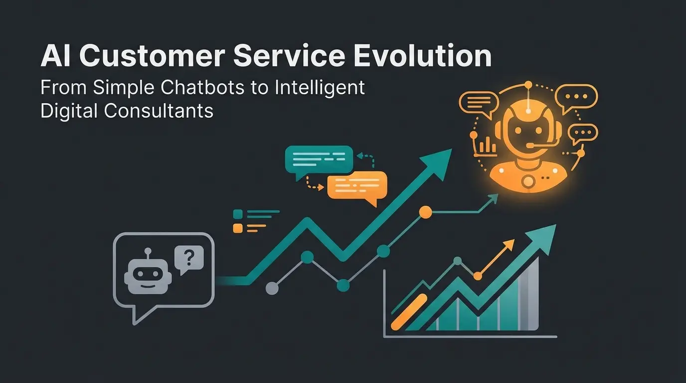AI customer service digital consultant concept with chatbot interface and revenue metrics