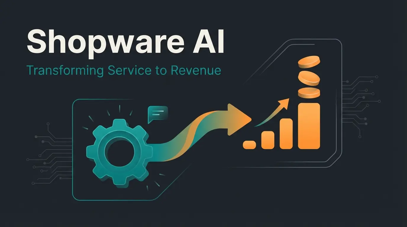 Futuristische Darstellung von KI im Kundenservice als Umsatztreiber