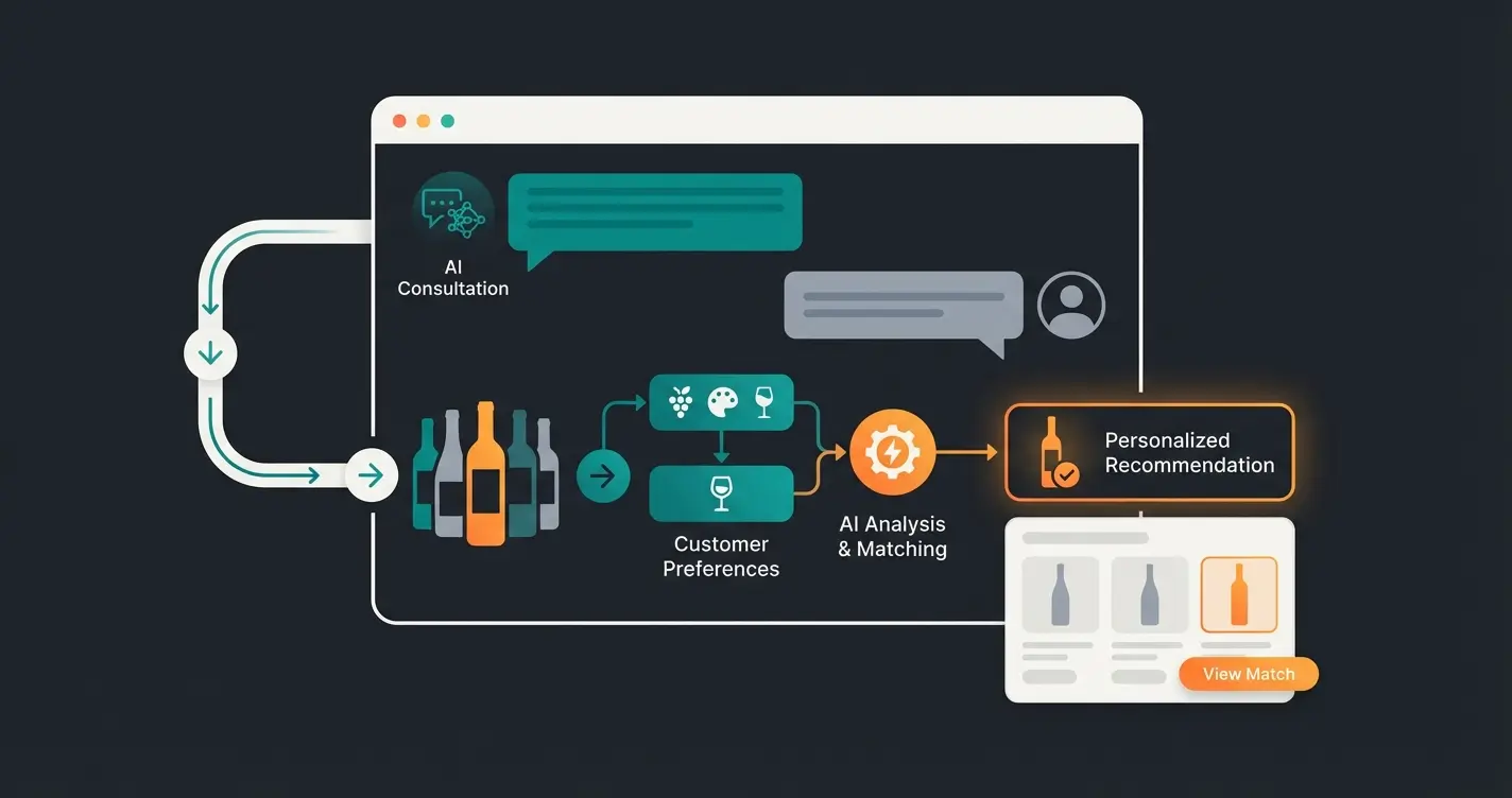 KI-Verkaufsberater im Einsatz - digitaler Sommelier Beispiel