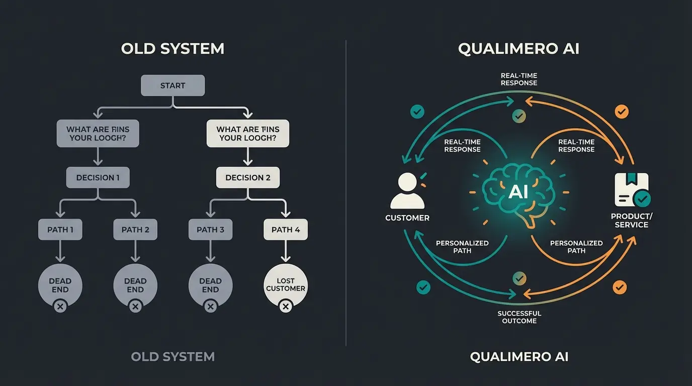 Vergleich zwischen traditionellem FAQ-Bot und KI-gestütztem Verkaufsberater