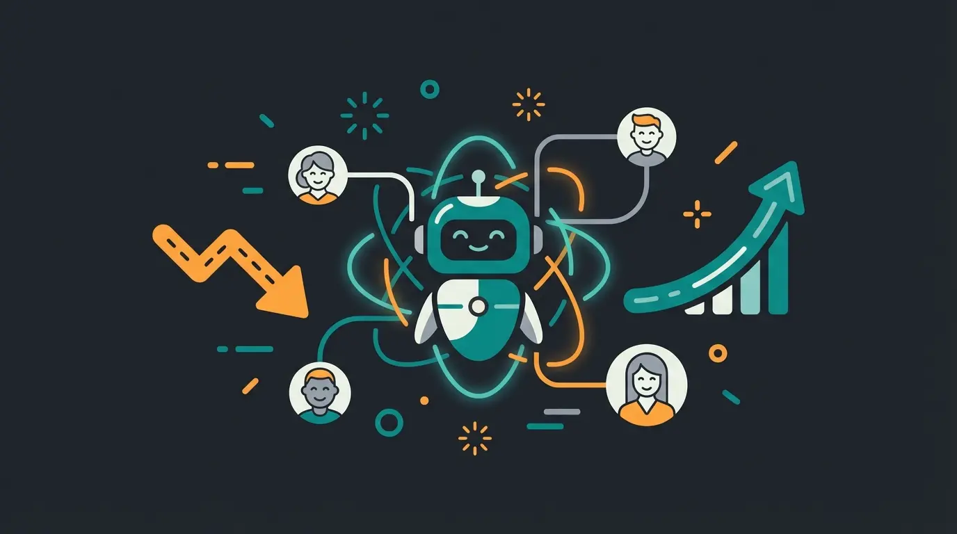 Future-ready order management concept showing AI consultation reducing returns and improving satisfaction