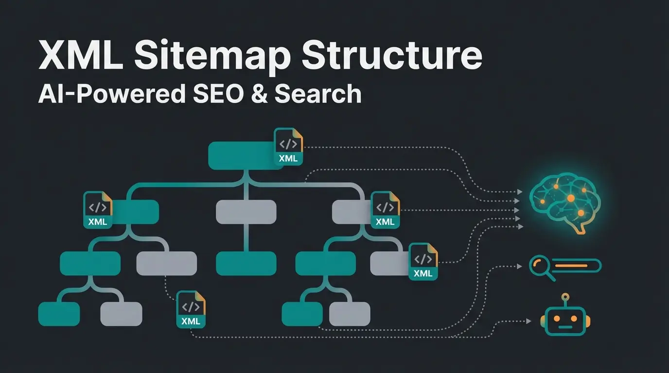Shopware sitemap configuration showing XML structure and AI integration workflow