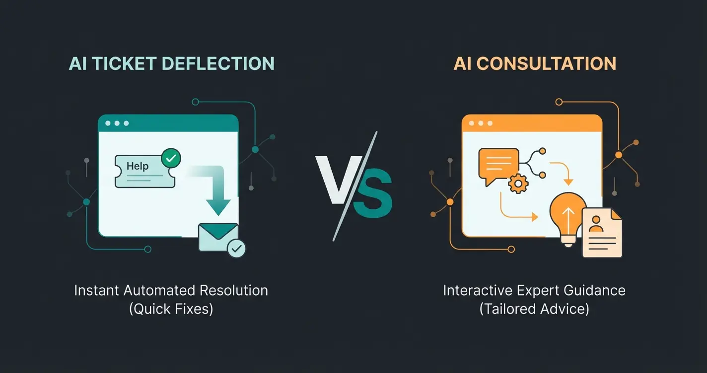 Vergleich Support AI versus Consultative AI