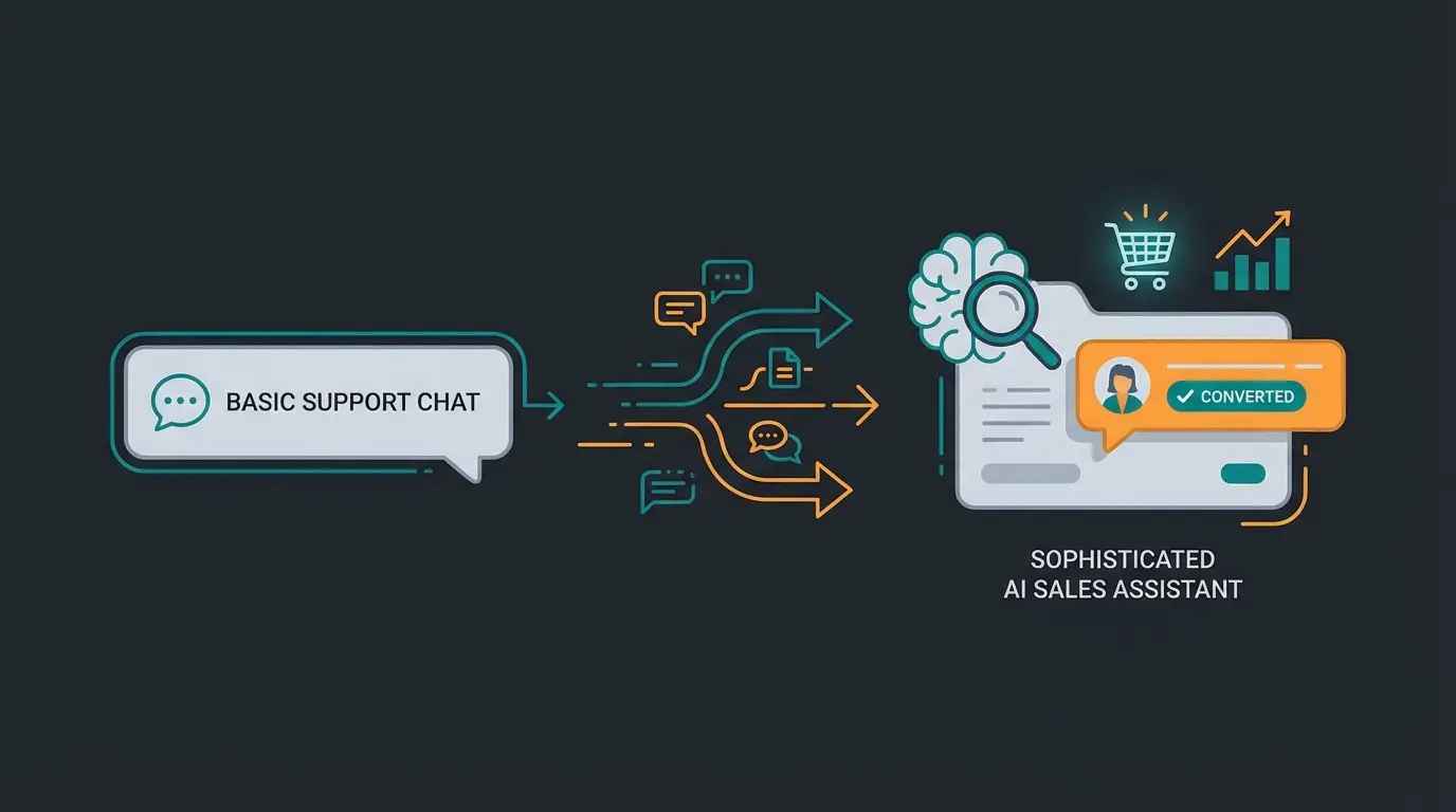 Transformation vom Support-Chat zum AI-Verkaufsberater