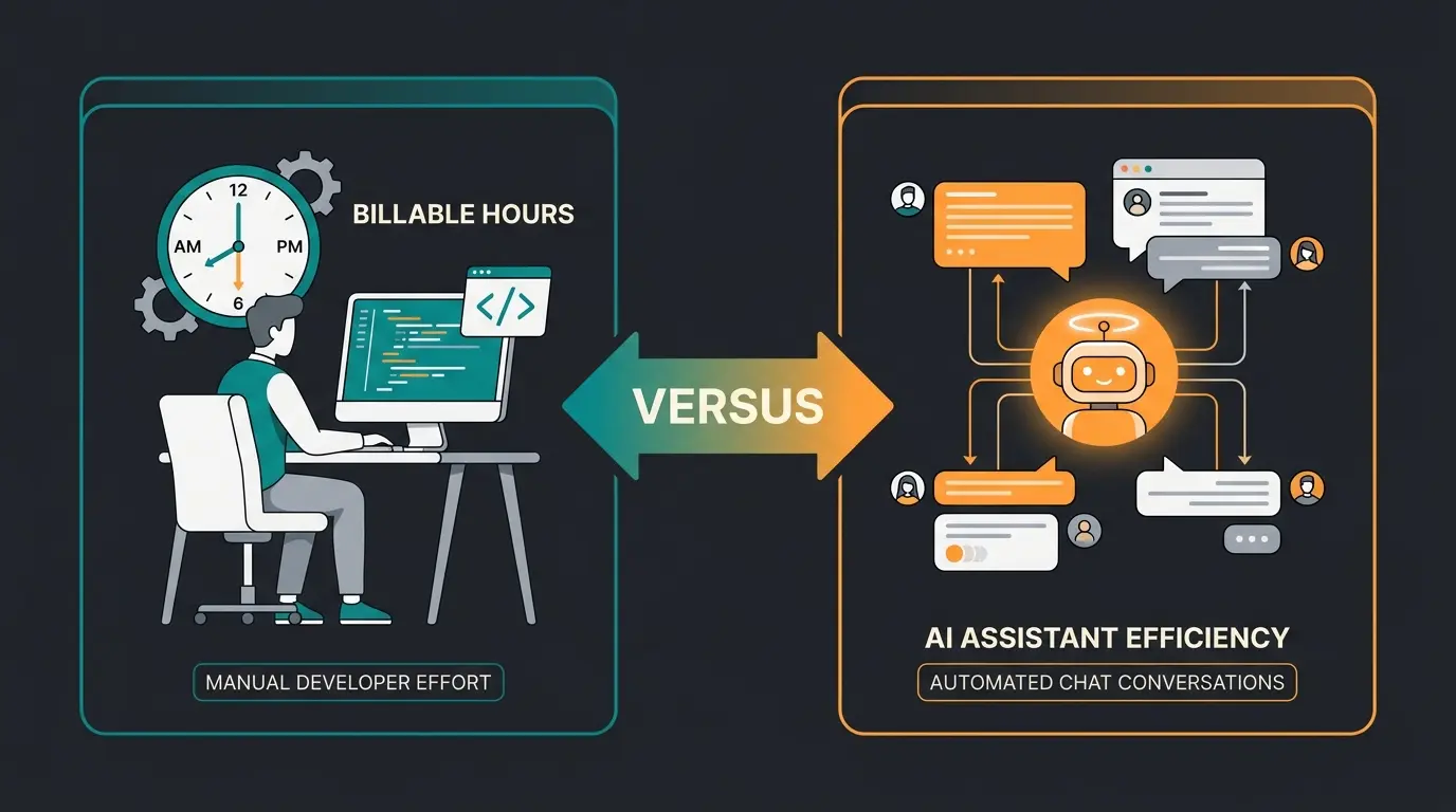 Vergleich Shopware Entwickler Stundensatz vs KI-Mitarbeiter für Kundenservice