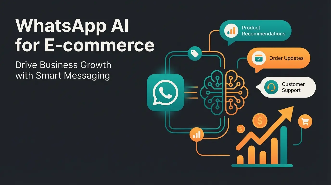 WhatsApp Business Account setup with AI consulting integration illustration