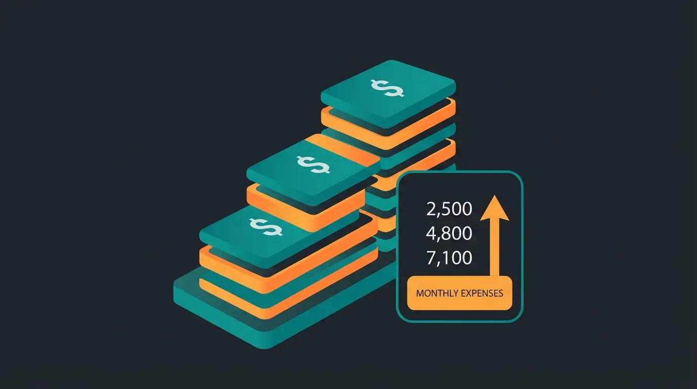 Shopify cost breakdown showing stacked monthly fees including plan, processing, and app costs