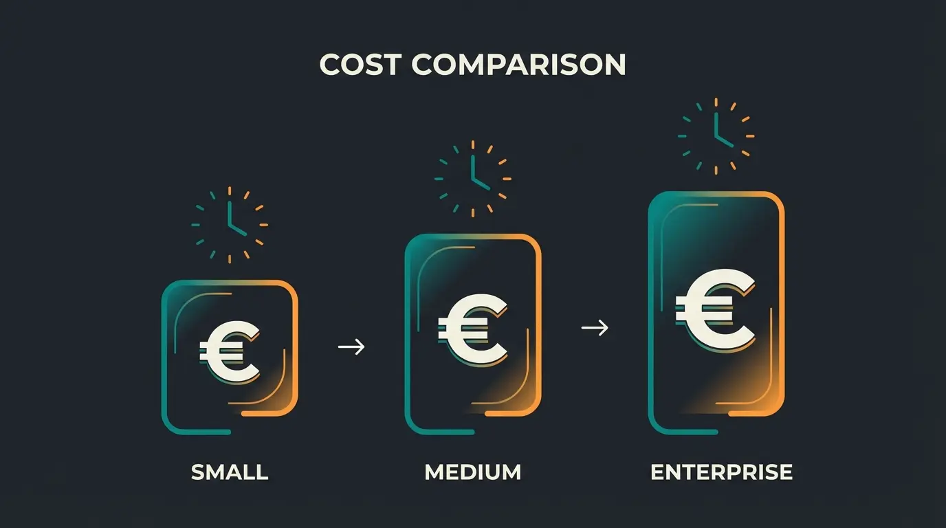 Kostenvergleich Shopware Projekte nach Projektgröße und Stundensatz