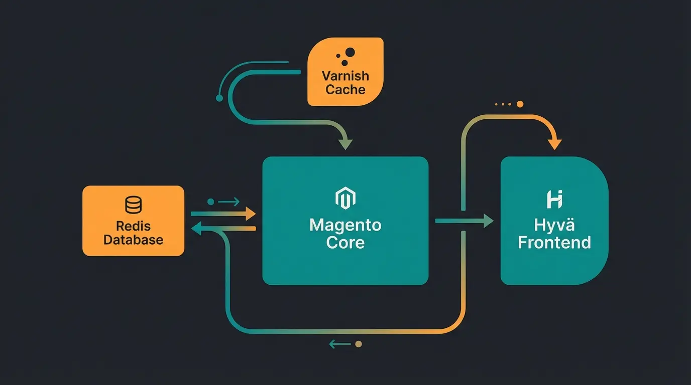 Magento Performance Architektur mit Varnish, Redis und Hyvä