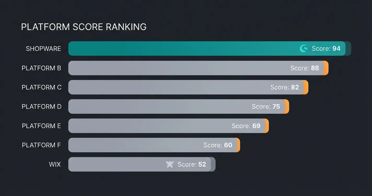 Ranking der Shopify Alternativen für Deutschland nach Germany-Readiness-Score 2026