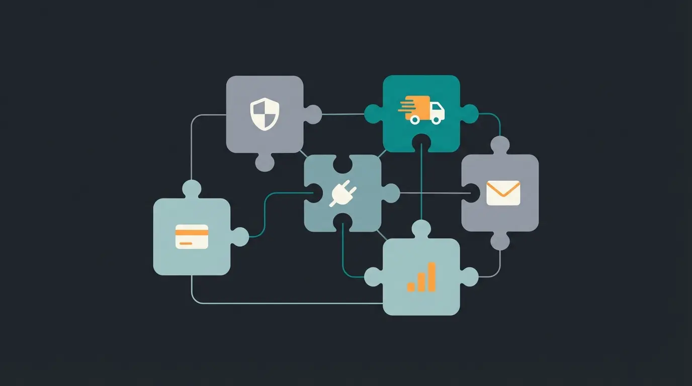 WooCommerce plugin ecosystem showing interconnected extension categories and their typical annual costs
