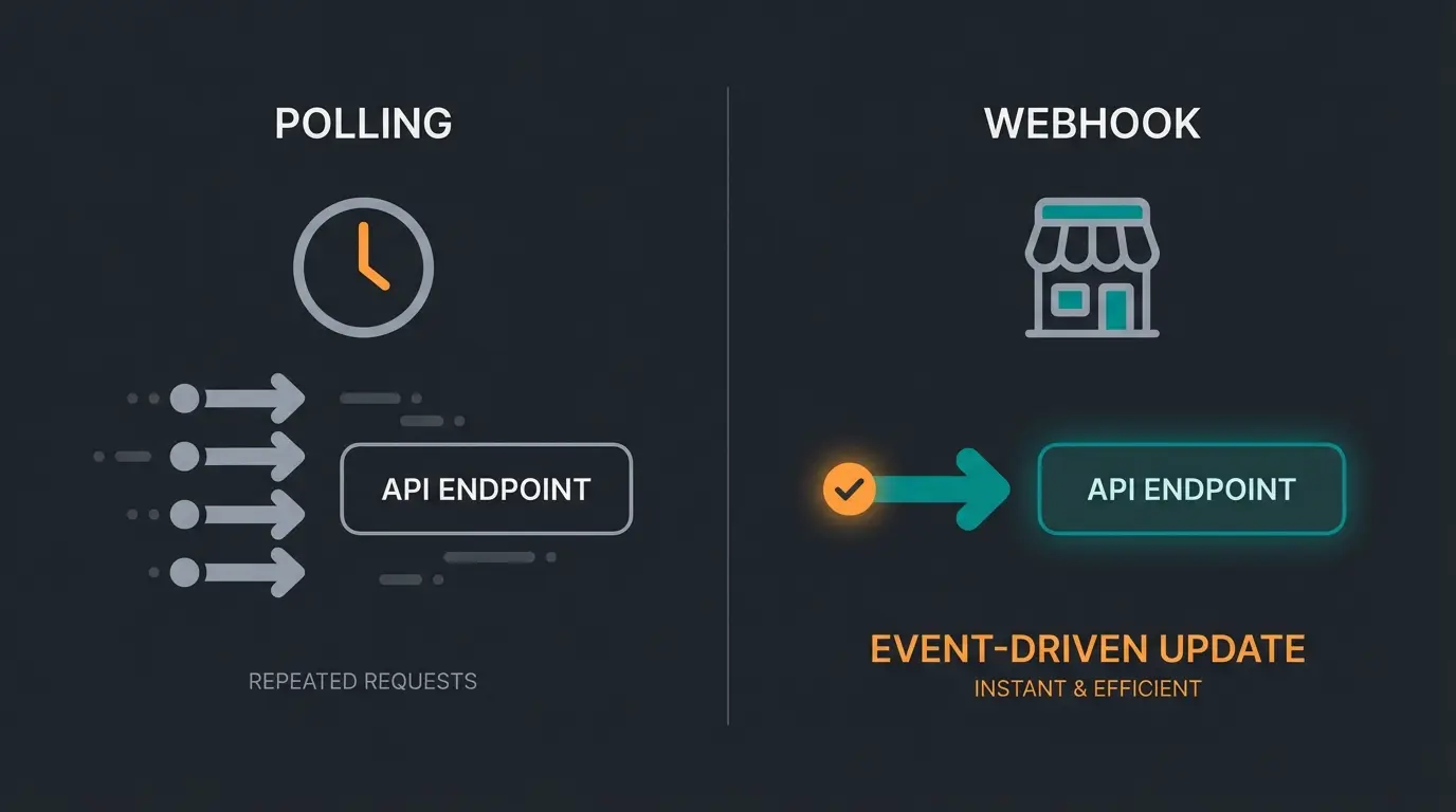 Vergleich zwischen API Polling und Webhooks: Event-Driven Architektur ist effizienter