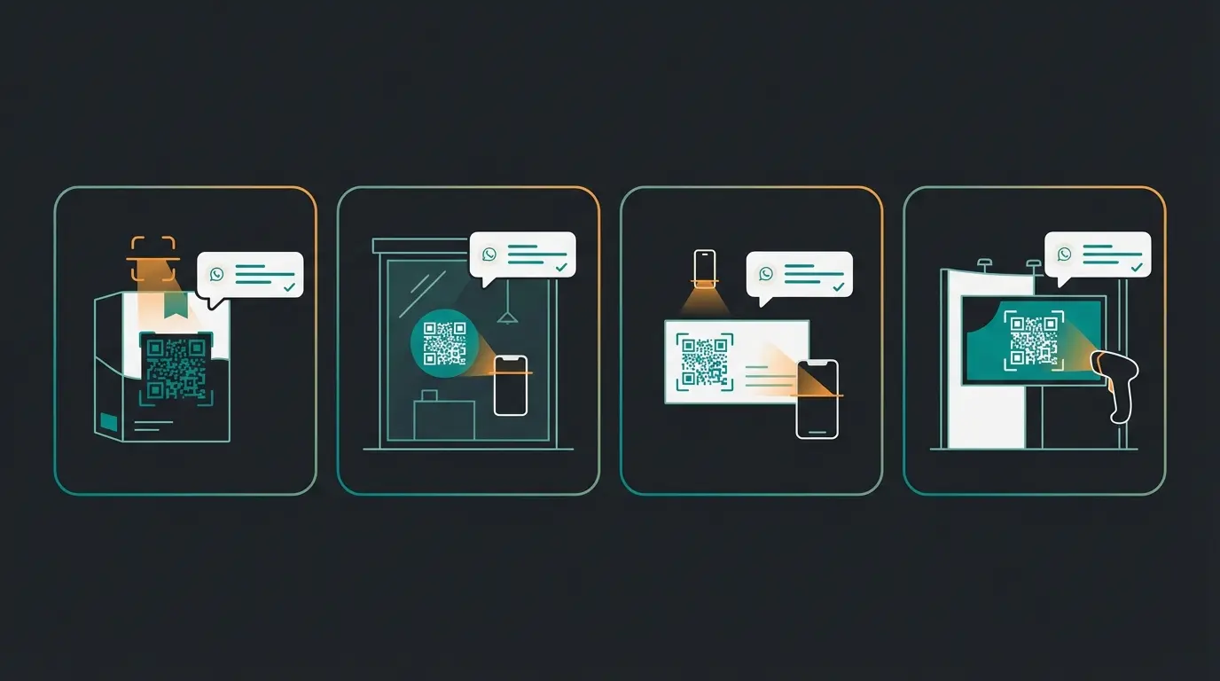 QR-Code Einsatzmöglichkeiten für WhatsApp Links im Einzelhandel und auf Events