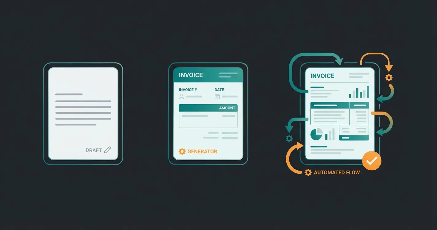 Three types of Shopify invoicing methods compared: draft orders, free generator, and third-party apps