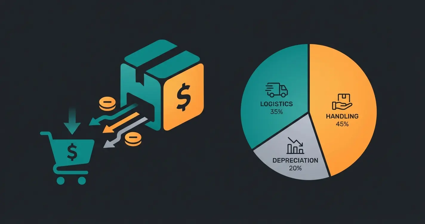 Kostenaufschlüsselung einer E-Commerce Retoure mit allen Kostenblöcken