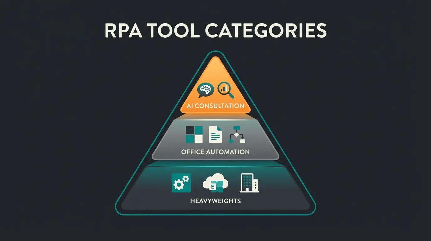 RPA Tools Kategorien Übersicht mit Fokus auf KI-gestützte Verkaufsberatung