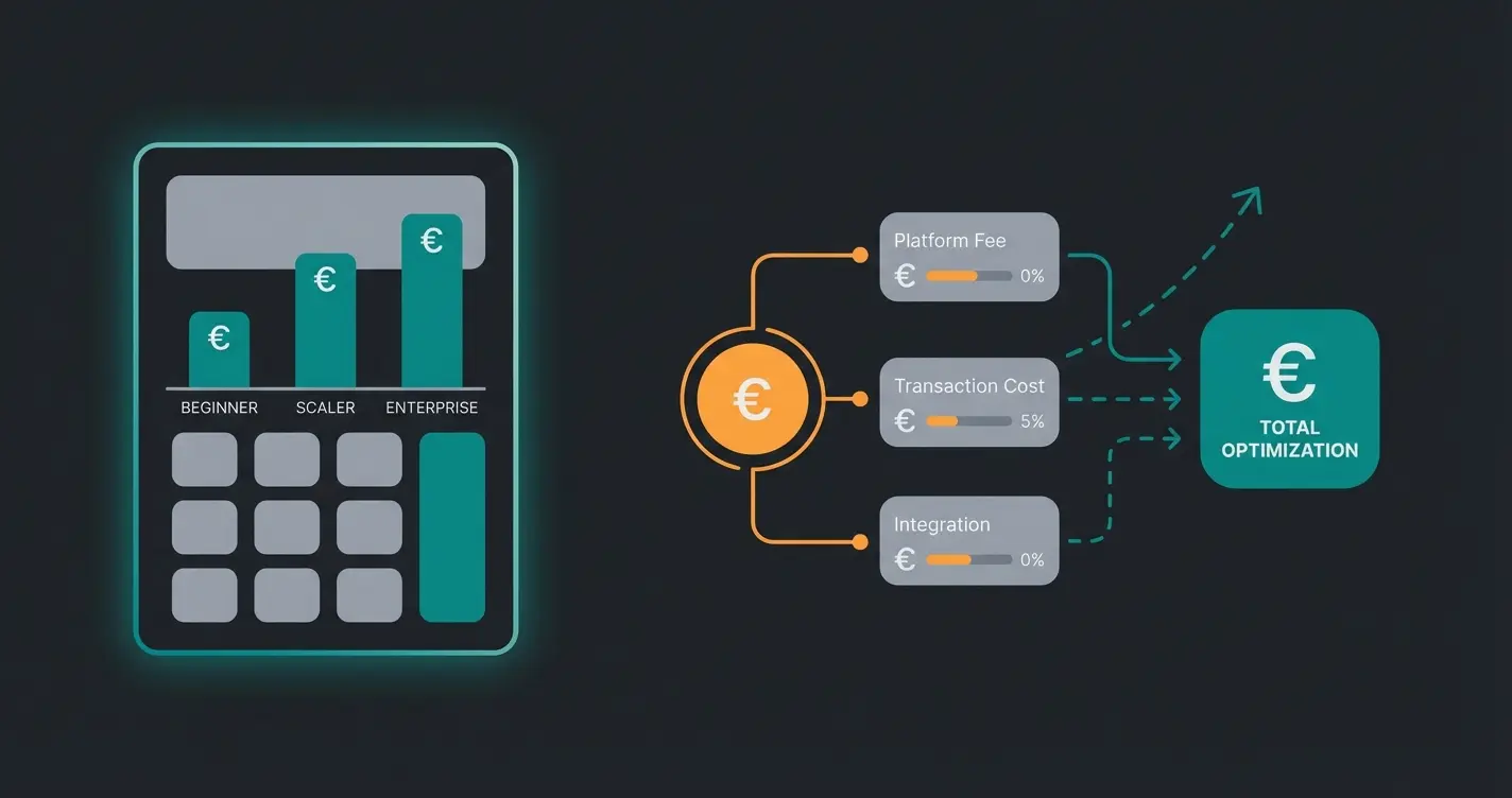 Plentymarkets Kostenrechner Infografik für verschiedene Händlergrößen