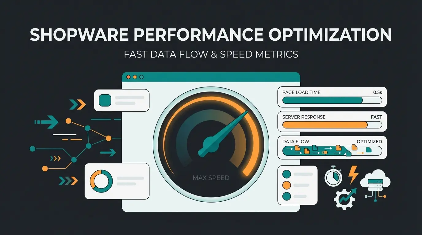 Shopify speed optimization dashboard showing Core Web Vitals metrics with performance indicators